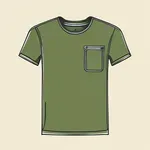 lighter olive-green undershirt image